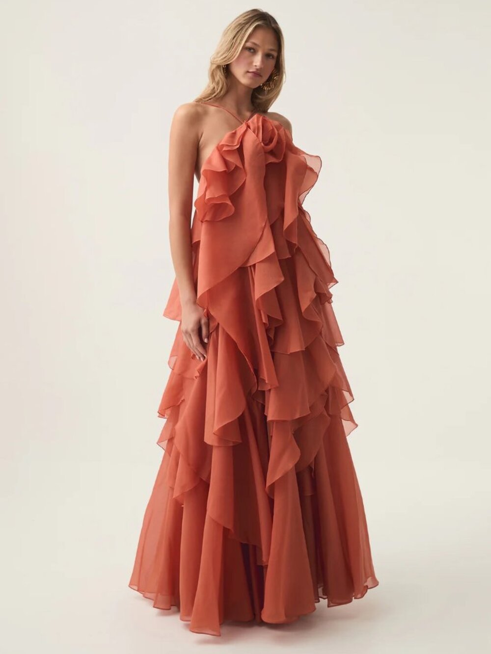 Aje Pandora Layered Maxi Dress